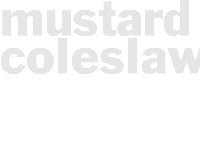 Mustard Coleslaw