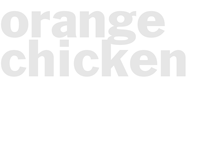 Orange chicken