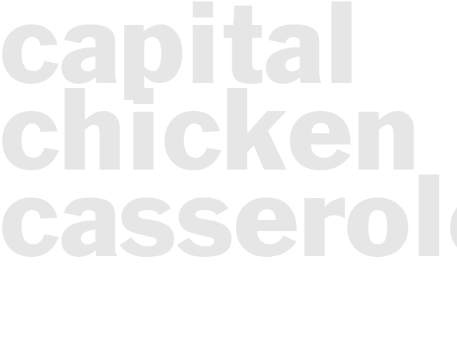 Capital chicken casserole