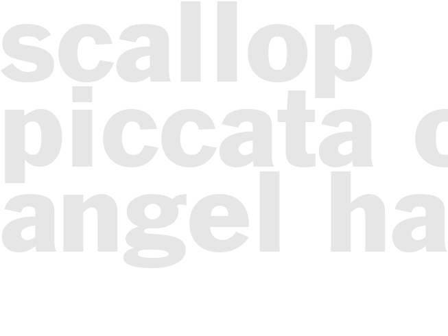 Scallop Piccata on Angel Hair