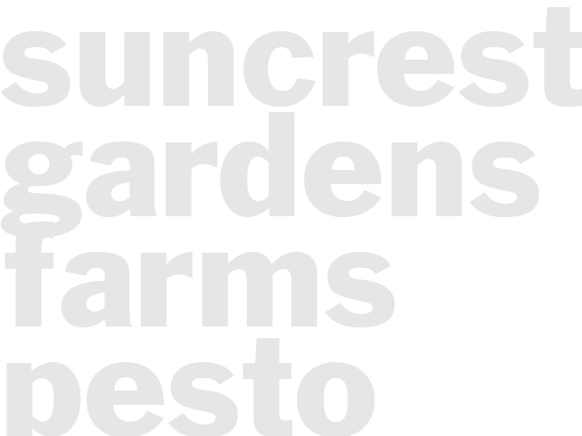 Suncrest Gardens Farms Pesto Pizza