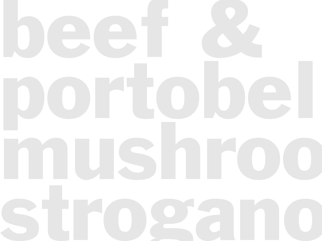 Beef & Portobello Mushroom Stroganoff