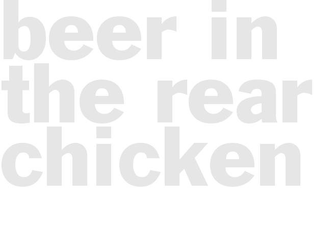 Beer in the Rear Chicken