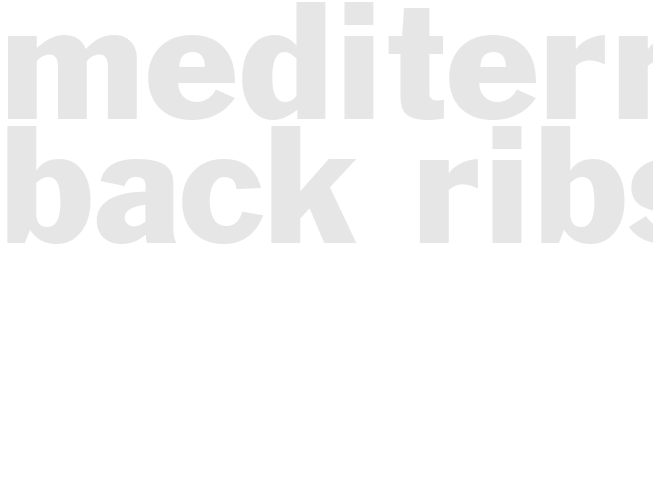 Mediterranean Back Ribs