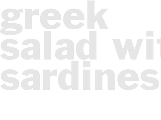 Greek Salad with Sardines