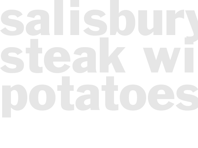 Salisbury steak with potatoes