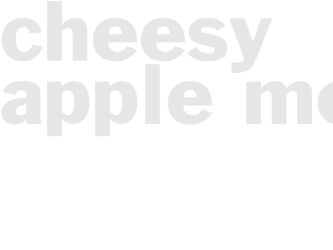 Cheesy Apple melt