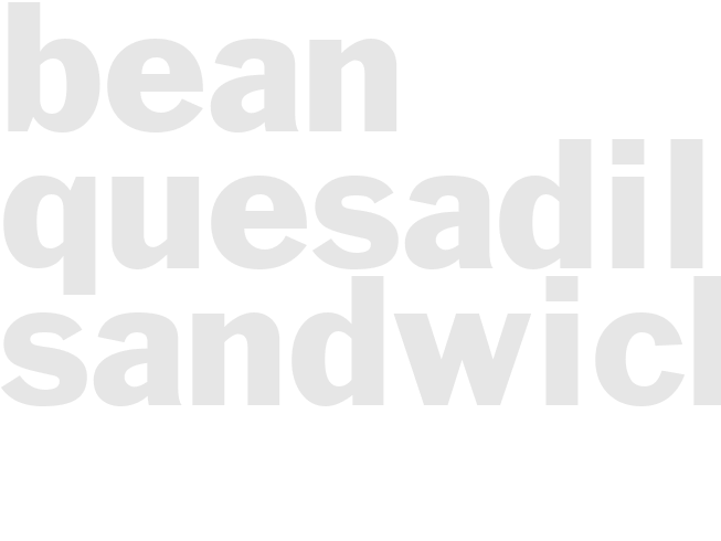 Bean quesadilla sandwiches