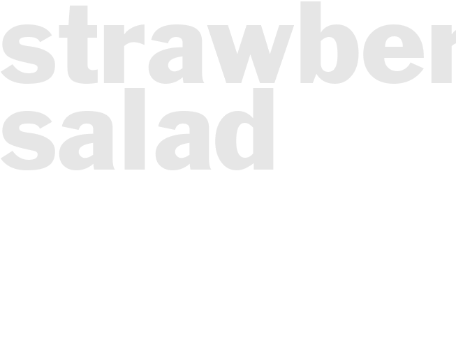 Strawberry salad