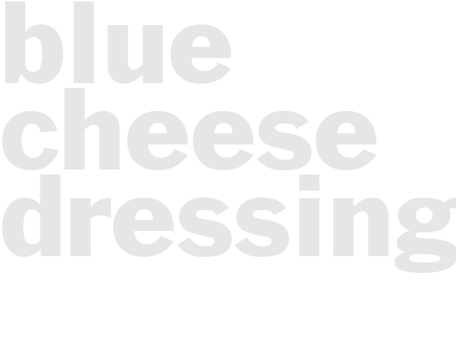 Blue cheese dressing