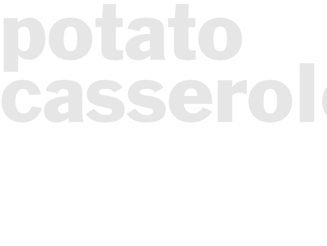 Potato casserole