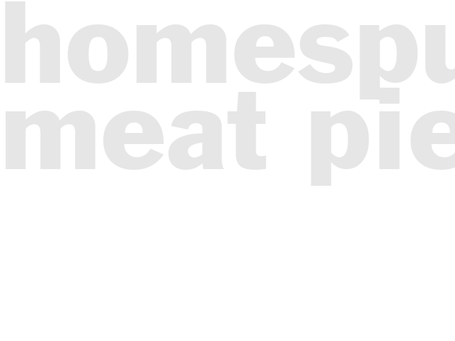 Homespun Meat pie