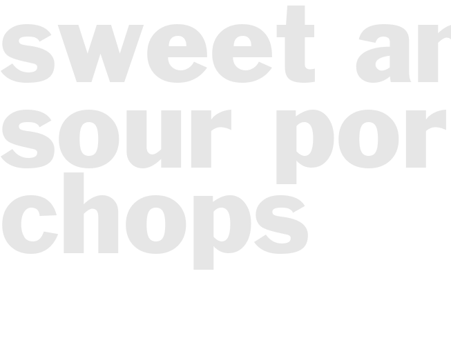 Sweet and sour pork chops