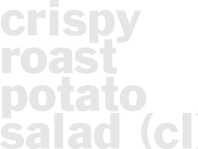 Crispy Roast-Potato Salad    (CL)