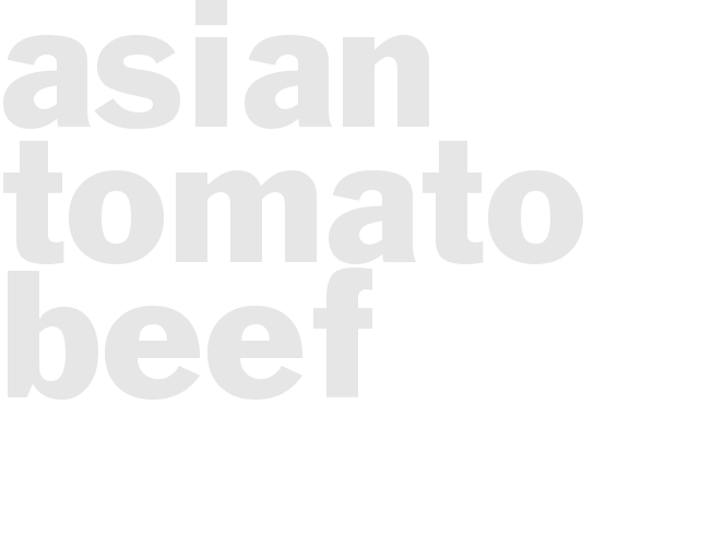 Asian Tomato Beef