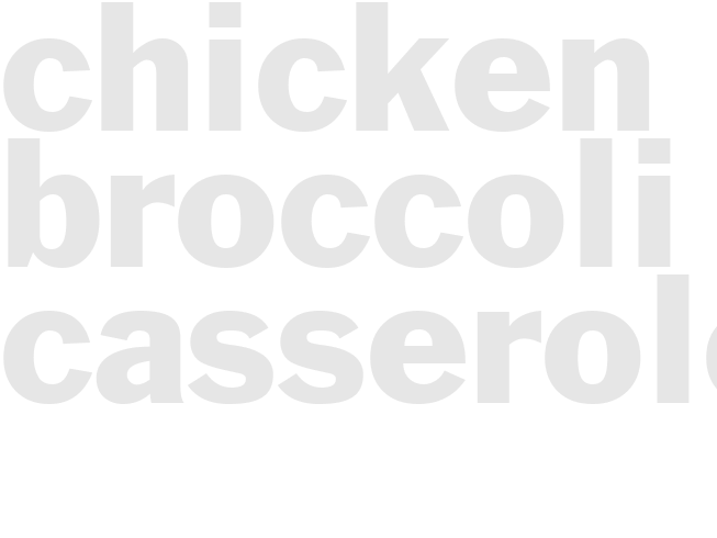 Chicken-broccoli casserole