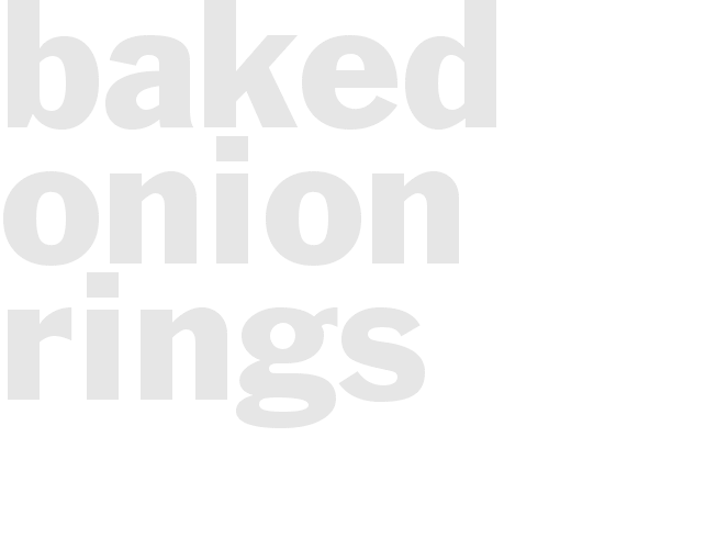 Baked onion rings