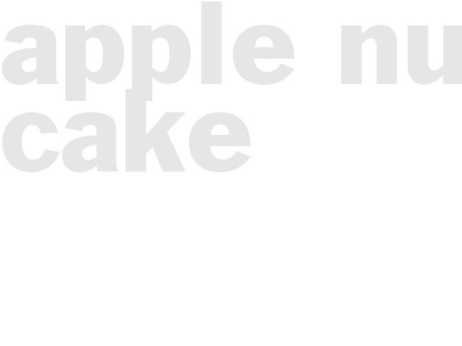 Apple nut cake