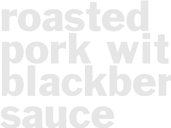 Roasted Pork with Blackberry Sauce