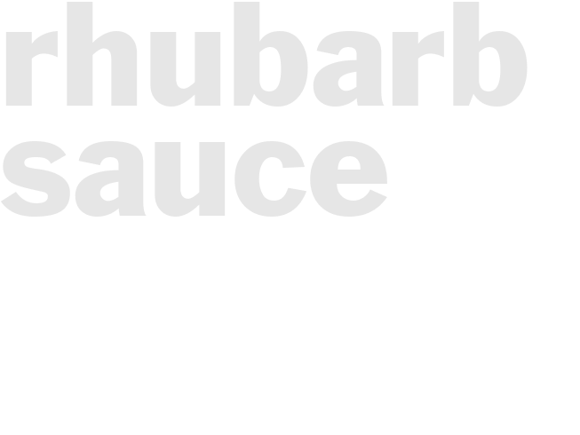 Rhubarb sauce