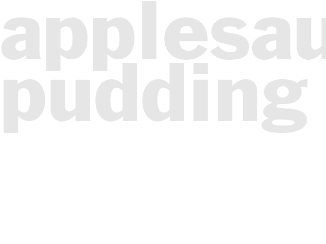 Applesauce Pudding