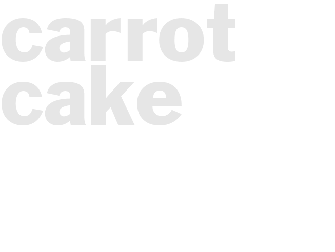 Carrot cake