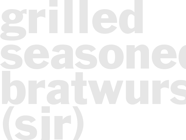 Grilled Seasoned Bratwurst  (SJR)