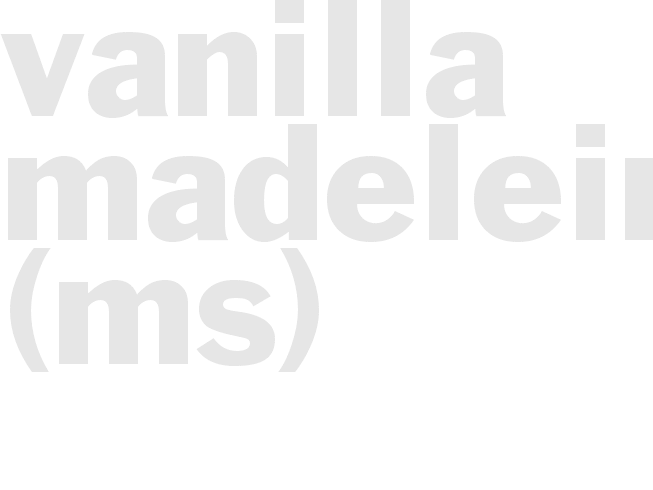 Vanilla Madeleines       (MS)