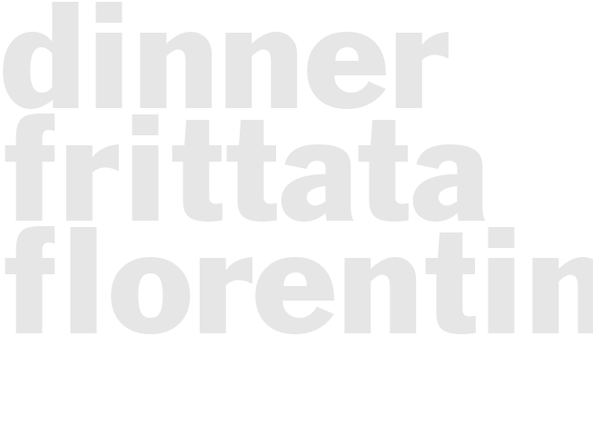 Dinner Frittata Florentina