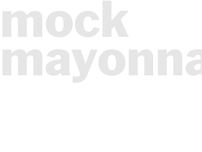 Mock Mayonnaise