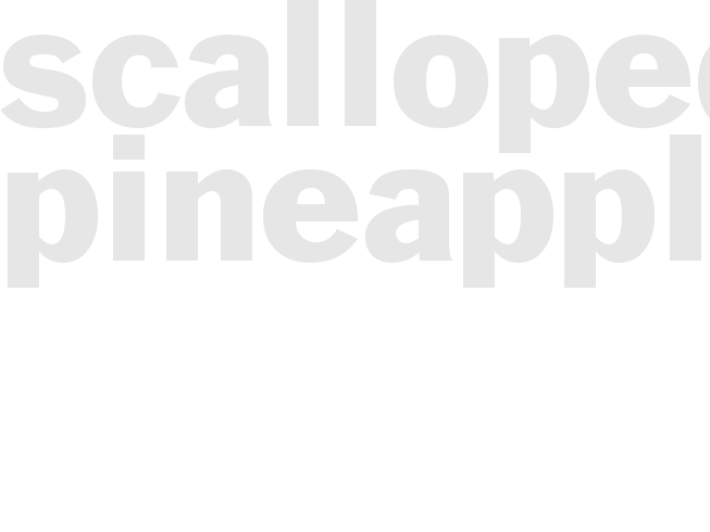 Scalloped Pineapple