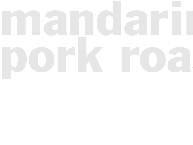 Mandarin Pork Roast