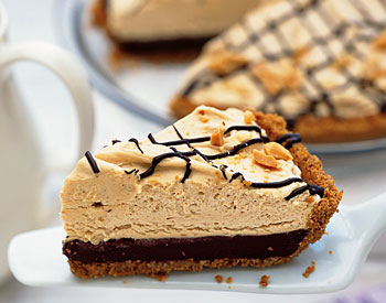 Black-Bottom Peanut Butter Mousse Pie