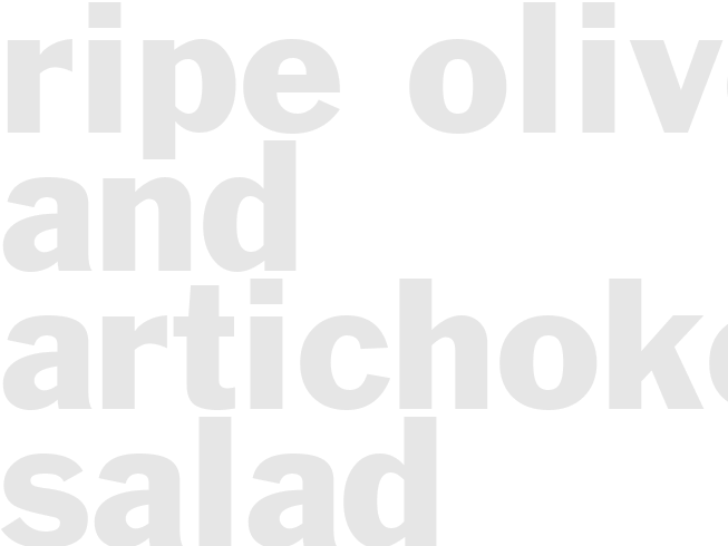 Ripe Olive and Artichoke Salad