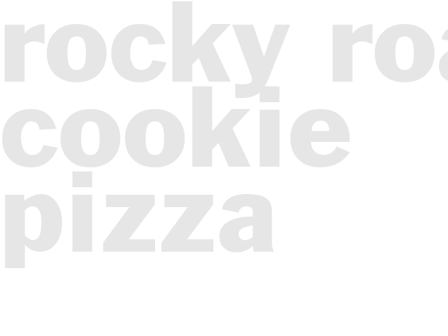 Rocky Road Cookie Pizza