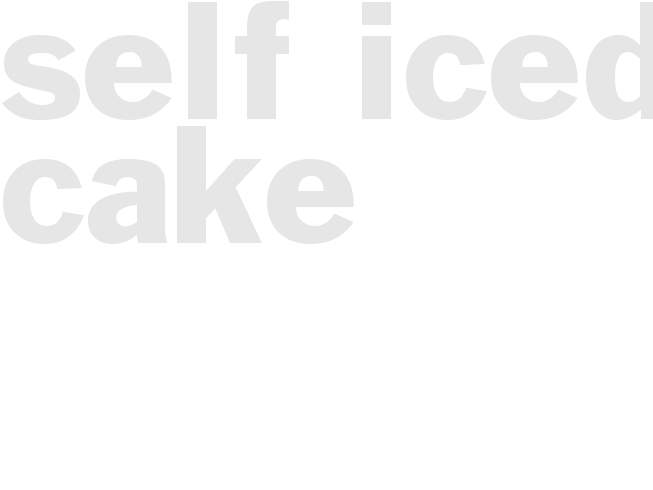 Self Iced Cake