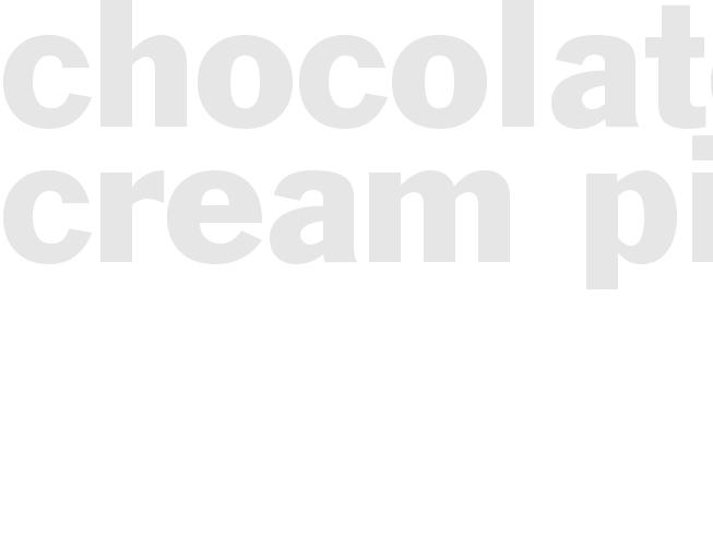 Chocolate Cream Pie