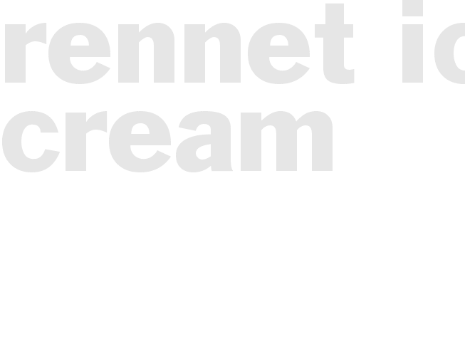 Rennet Ice Cream