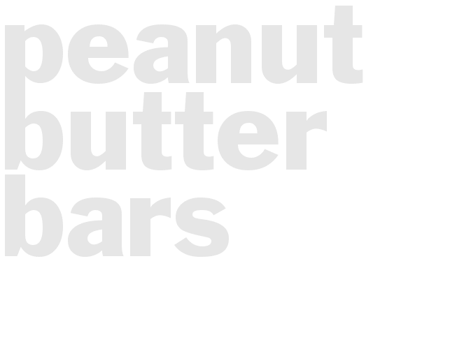 Peanut Butter Bars