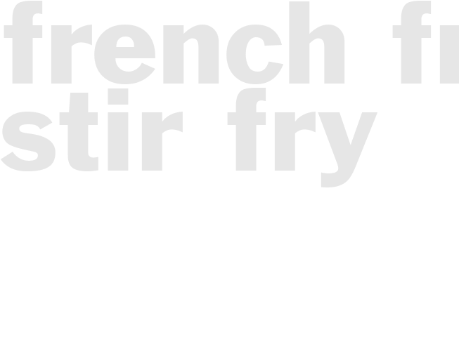 French Fry Stir-fry